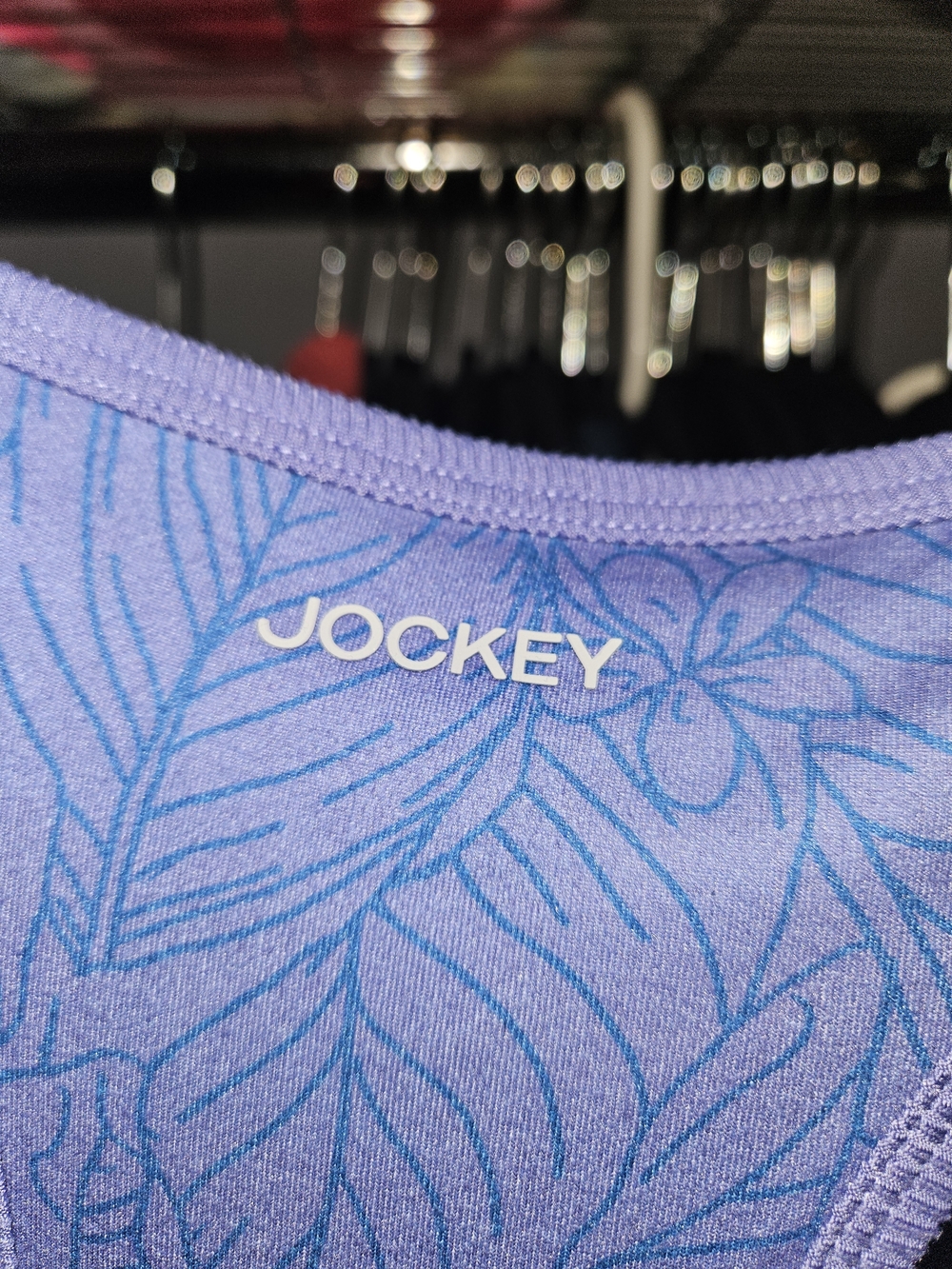 Jockey Lavender Blue Leaf-Print Athletic Mini Dress - Picture 5 of 5